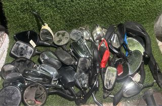 Lote de retrovisores de moto